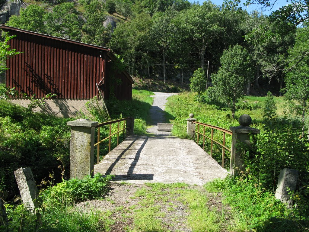 Detalj från Ahlafors Fabriker med industriell karaktär
